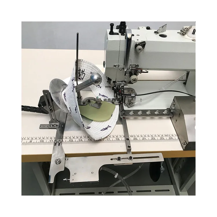 Computerized Baseball Hat Brim Stitching Sewing Making Machine