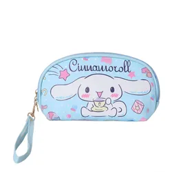 Creative Leather Zippered Pencil Bags Kuromi Pen Pouch Portable Storage Pouch Hand Carry Key Cosmetic Bag Storage Pouch