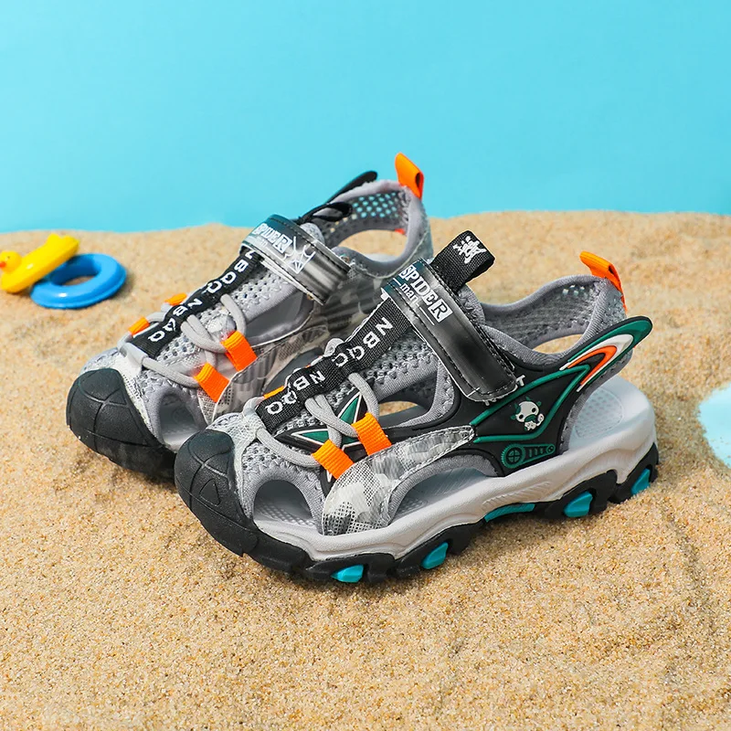 Сандалии Shangzhou OEM для детей, Новое поступление 2021, пляжные детские сандалии с мягкой подошвой для мальчиков