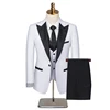 White (Black Lapel)