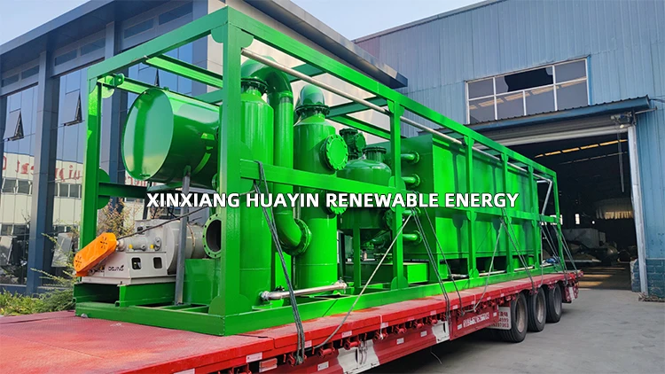 Fit in 40ft Container Pyrolysis Plant Installation for Processing Waste Plastic and Tires