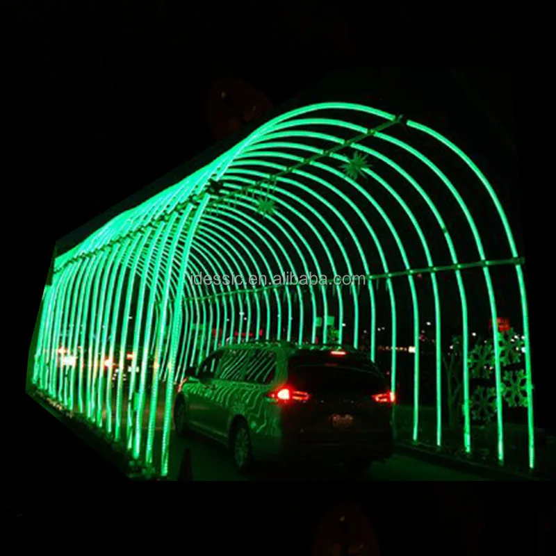 Outdoor Walk Through Programmable Light Arch Shaped Fountain Water Light Show for Garden Night Displays