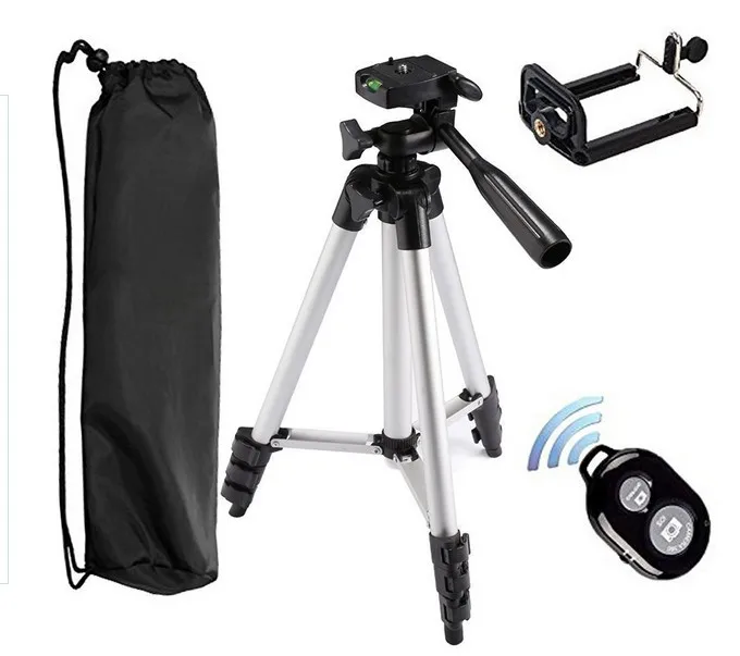 Compact Light Video Vlog Blogging Tripod Stand With Remote Control  Cell Phone Holder Tripod Camera Tripod Stand