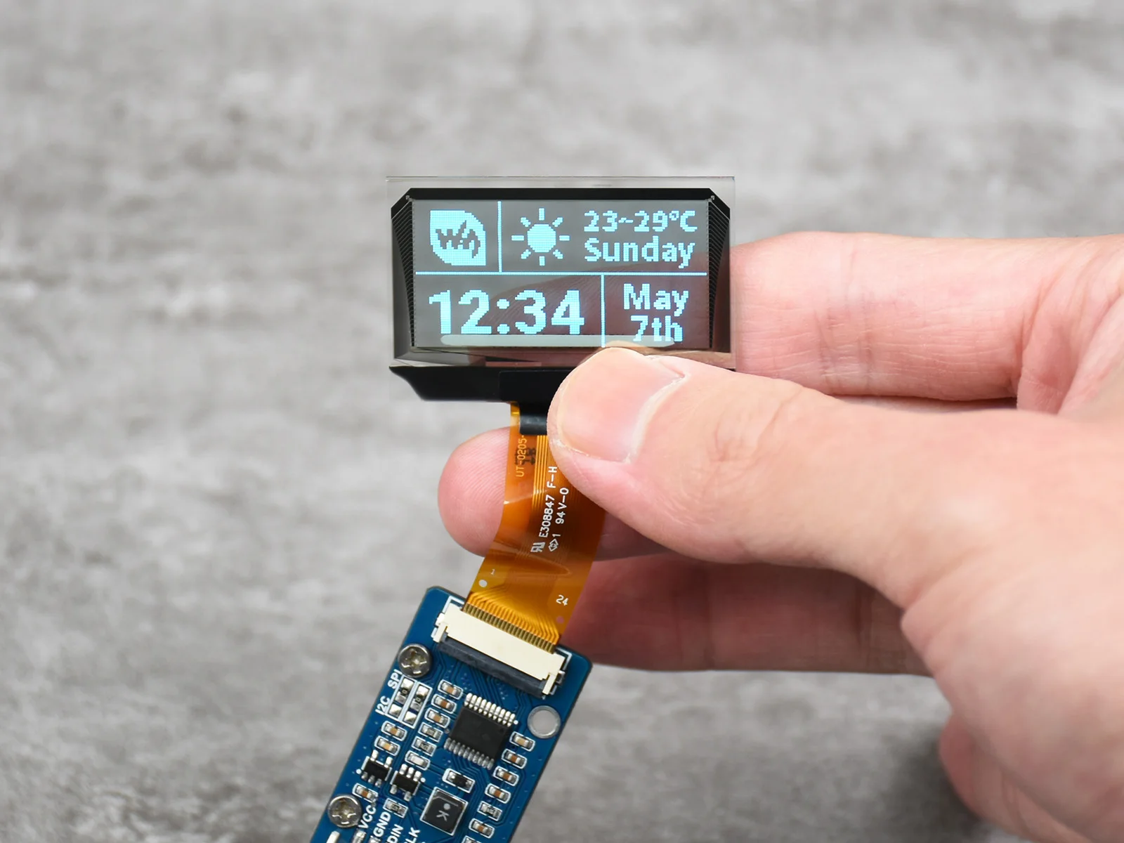 Display OLED trasparente da 1,51 pollici