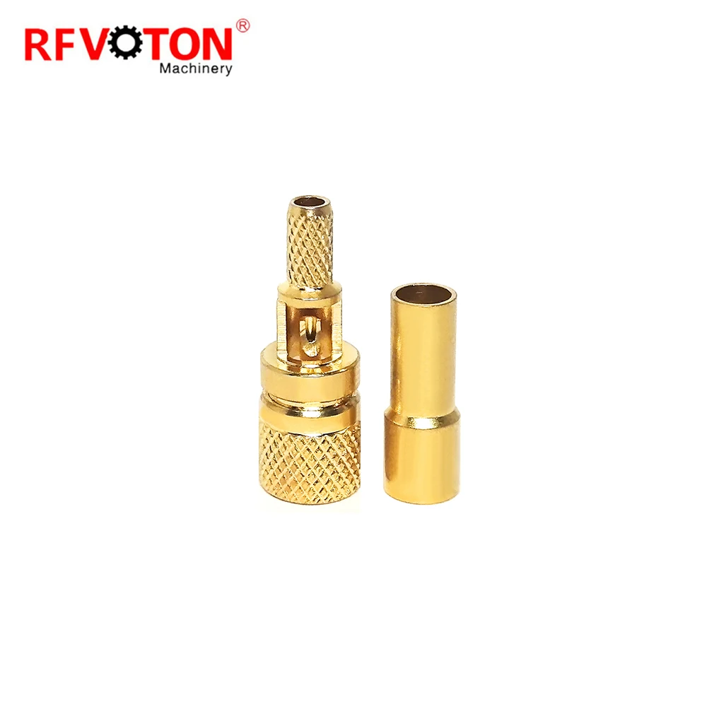 Factory Supply 10-32 Male Plug Macho  Crimp Microdot Rg174 Rg316 Cable Rf M5 Rf Coaxial Connector Converter Coax Connecteur