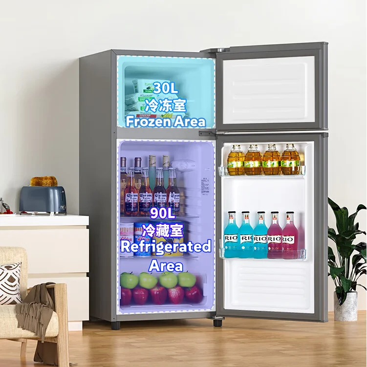 Mini Air Cooler Portable Ac Hot Sale Top-freezer Refrigerators Mini Freezer  120L Refrigerator Small Car Fridge Portable Cooler