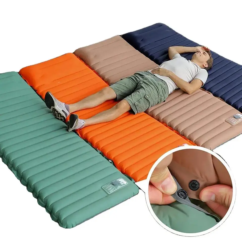 Feistel Outdoor Camping Tpu Air Mattress With Comfortable Sponge Pillow