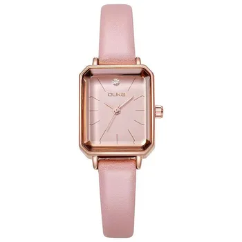 Luxury Korean Casual Quartz Watch for Women Square Small Dial Waterproof Steel Case with Smart Display Performance Goods Band