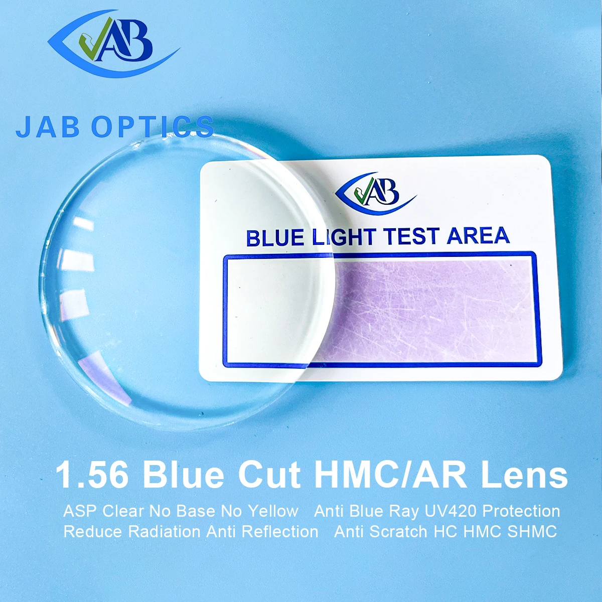 Blue Cut Lens Anti Blue Light, Green AR Coating