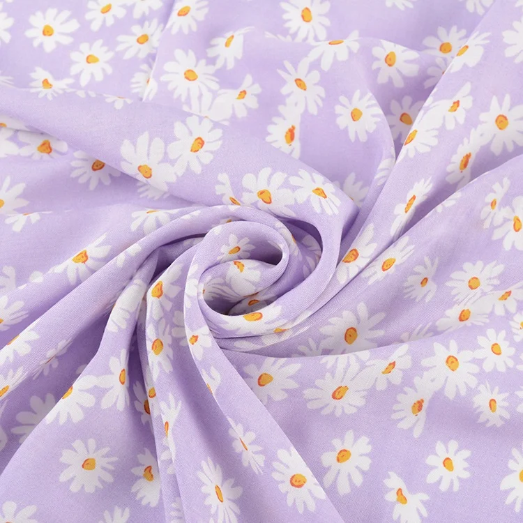 Быстрая доставка, модный текстиль, 100% искусственный шелк, Тканое смешное Платье с принтом подсолнуха, гавайская ткань для женщин