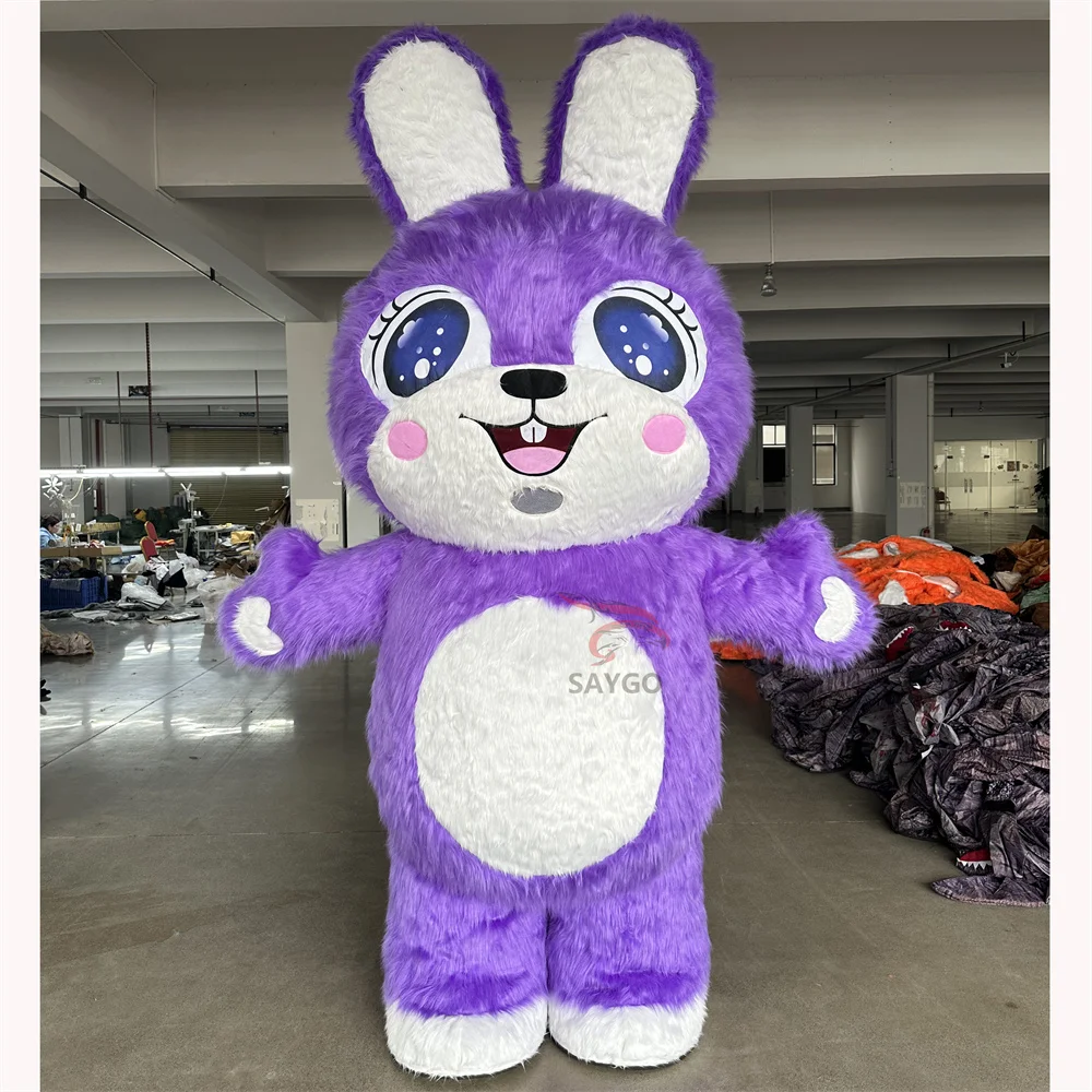 Most Popular Rabbit Inflatable Professional Custom Inflatable Costume Adult Walking Easter Bunny Mascot for Helloween