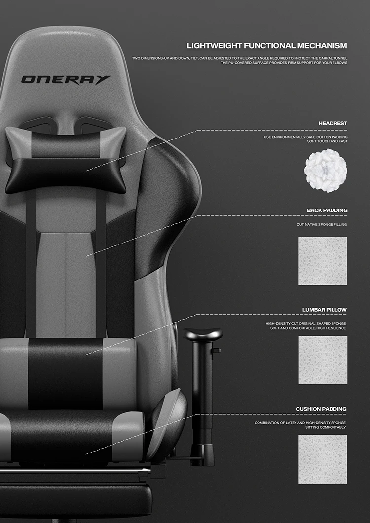 Oneray black chair gaming Clearance