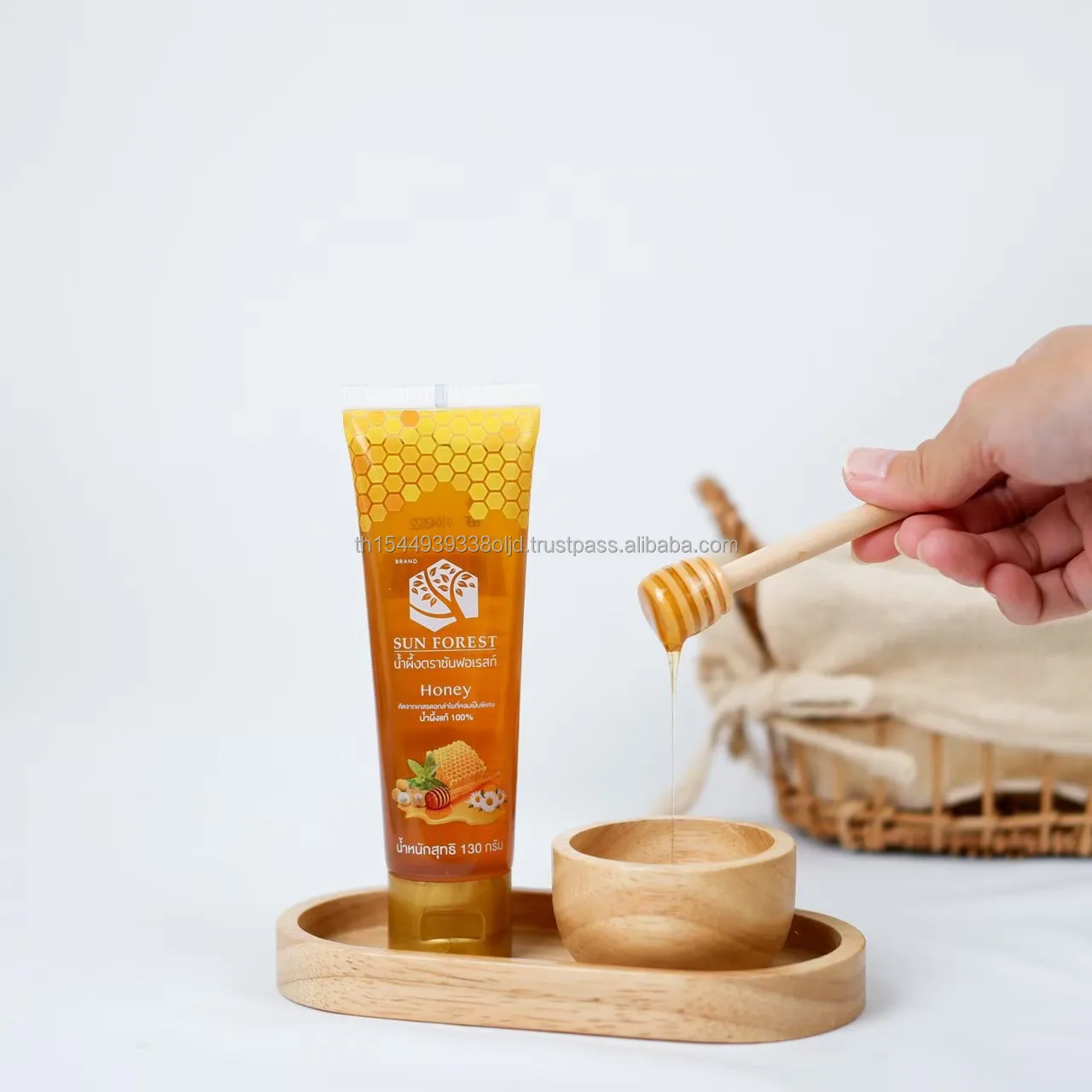 Солнечный лес медовый тюбик 130 грамм натуральный мед