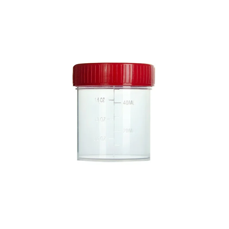 30ml 40ml 60ml 100ml 120ml Disposable Urine Specimen Urine Container Stool Cup for lab tested manufacture