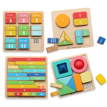 Exclusive Wooden Montessori Educational Puzzle Toy - Early Learning ...