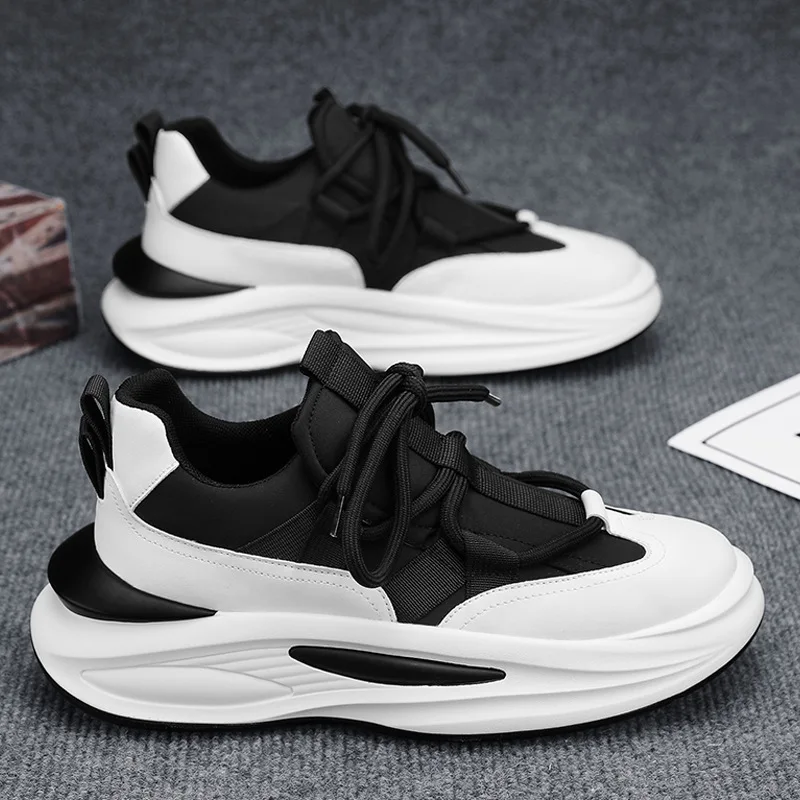 Men's platform sneakers exploded outdoor dad shoes Breathable style casual shoes