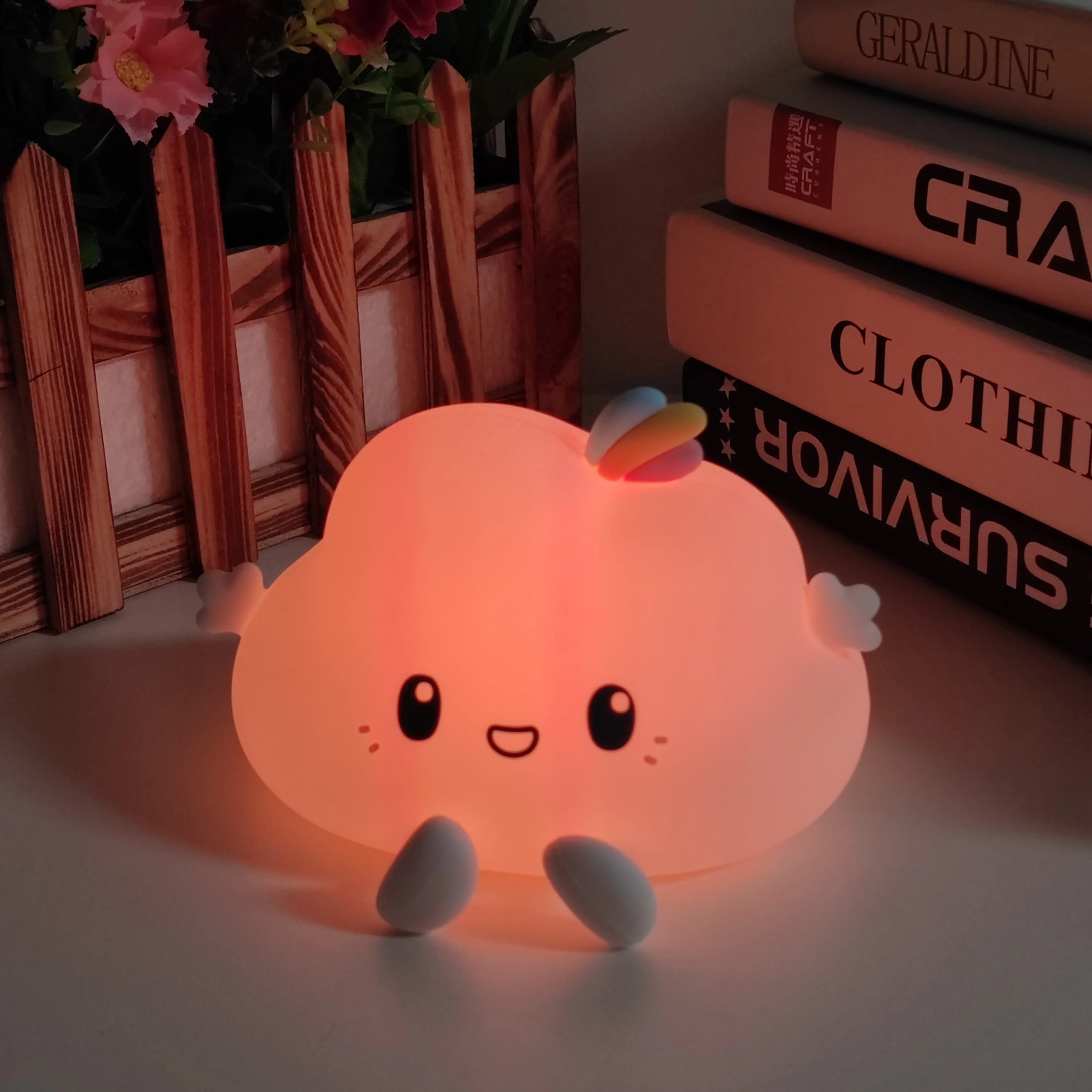 Little Cloud Night Lamp - Soft Silicone USB Rechargeable LED Lamp