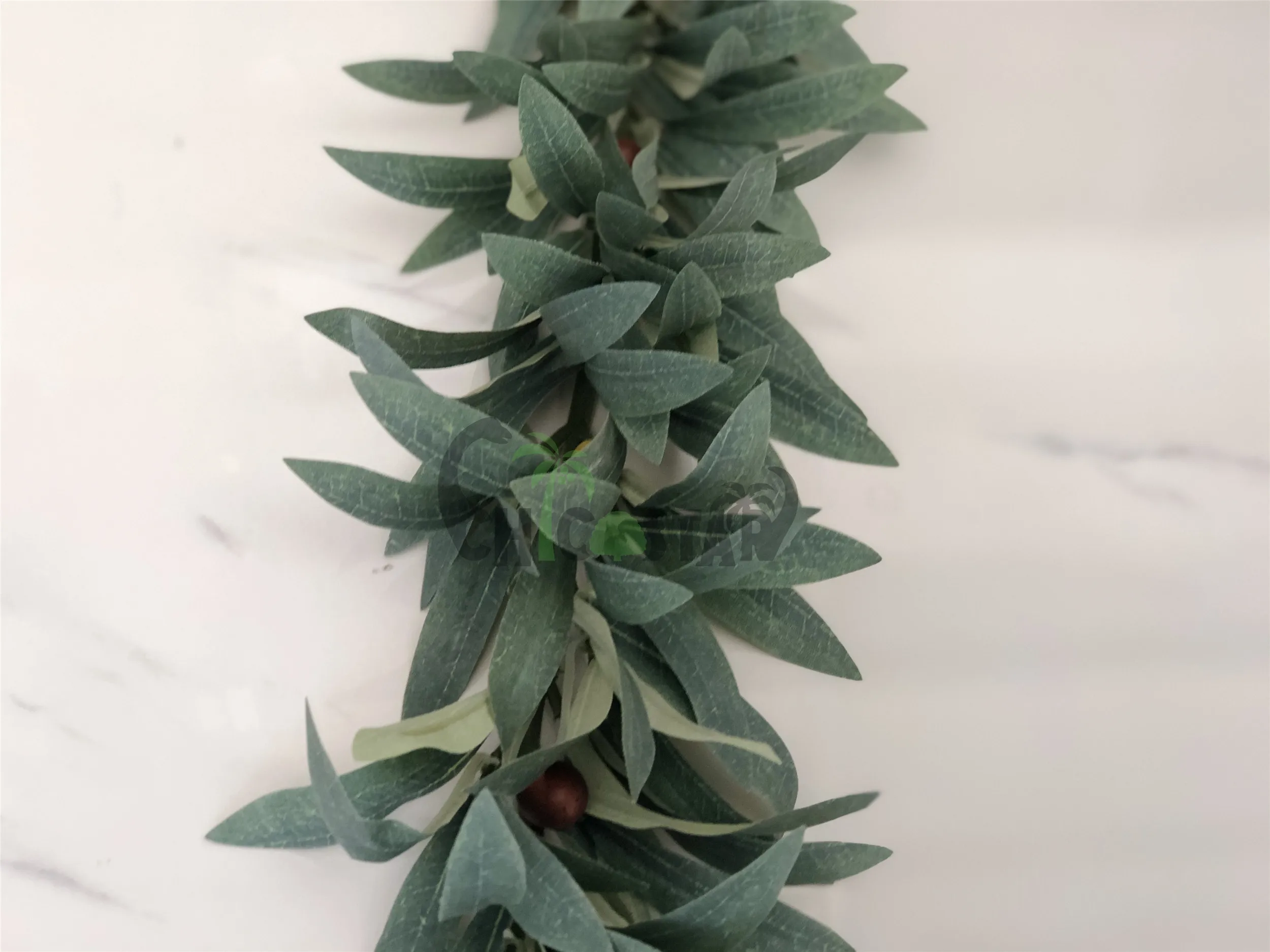 Customizable Artificial Natural Art Painting Factory-Price Blessed Olive Crescent Moon Shape Trees Plastic Fruit Handmade
