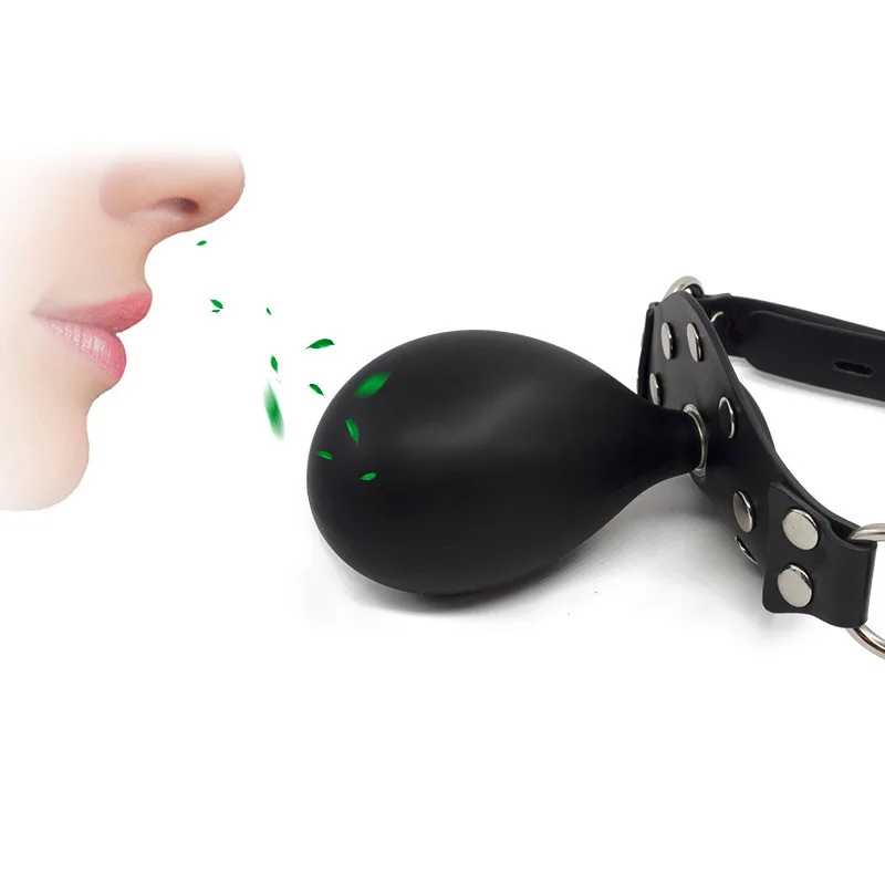 BDSM Fun Inflatable Mouth Plug Silicone Mouth Shackles Restraint Mouthball Alternative Sex Toys Gags Bondage Fetish Mouth Ball