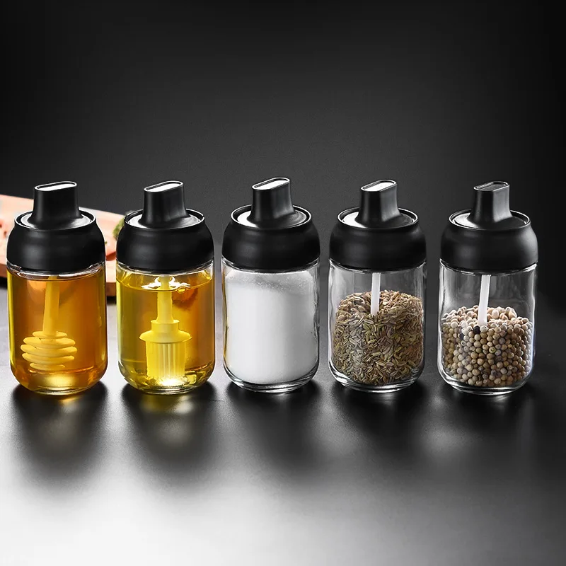 Manual grinder Kitchen glass seasoning bottle Household stainless steel black pepper coffee seasoning grinding bottle manufacture