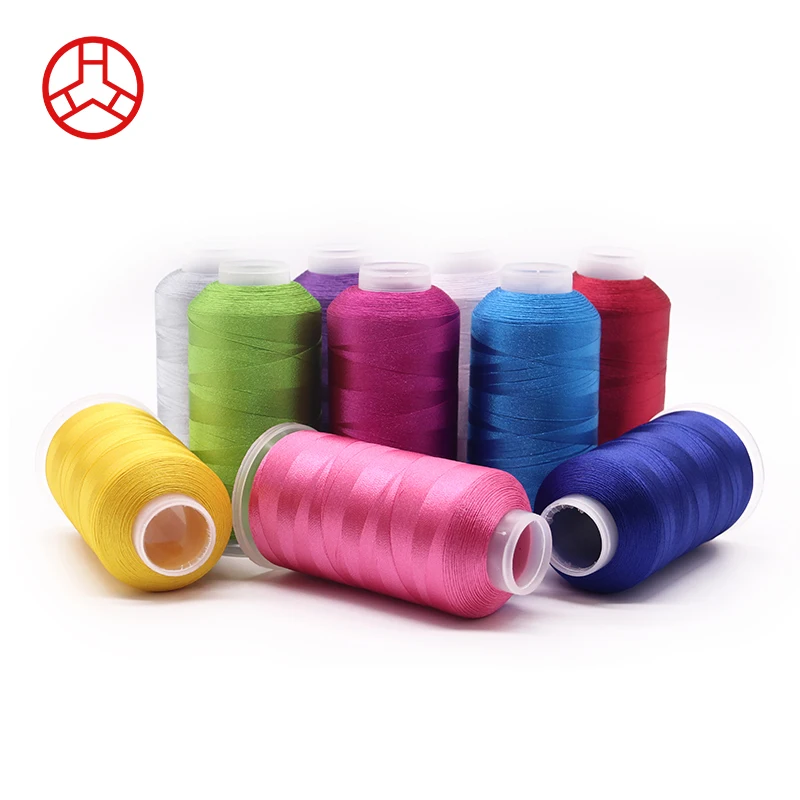 Hot-Selling  120D/2 4000y Multi-color Polyester Embroidery Thread High Tenacity for Hand/Machine Embroidery