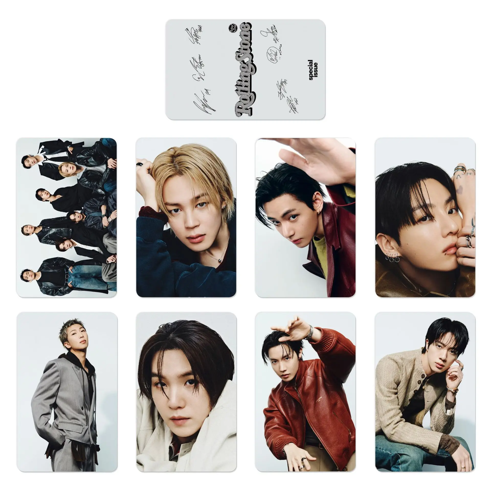 8pcs/set KPOP Arirang BT Idol Special Music Cards JK V SUGA JIMIN