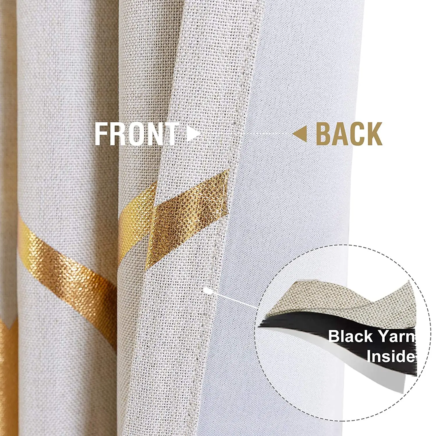 铝箔印花遮光窗帘豪华烫金设计客厅遮光窗帘