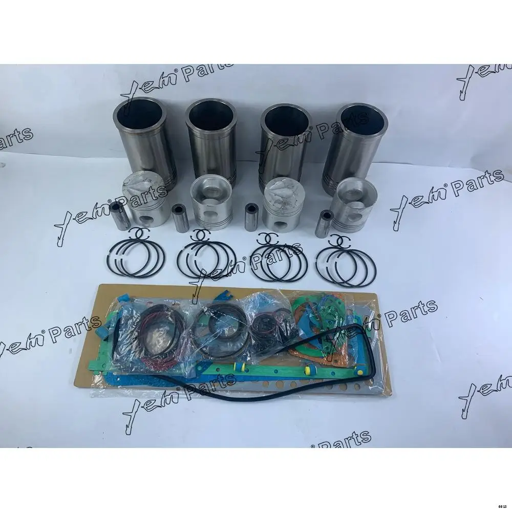 4D130 Cylinder Liner Kit With Full Gasket Set Piston Rings Liner for Komatsu