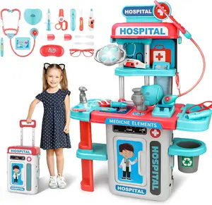 EPT 3 in 1 Plastic Pretend Play Stethoscope Surgical Light Medical Doctor Set Toys for Kids