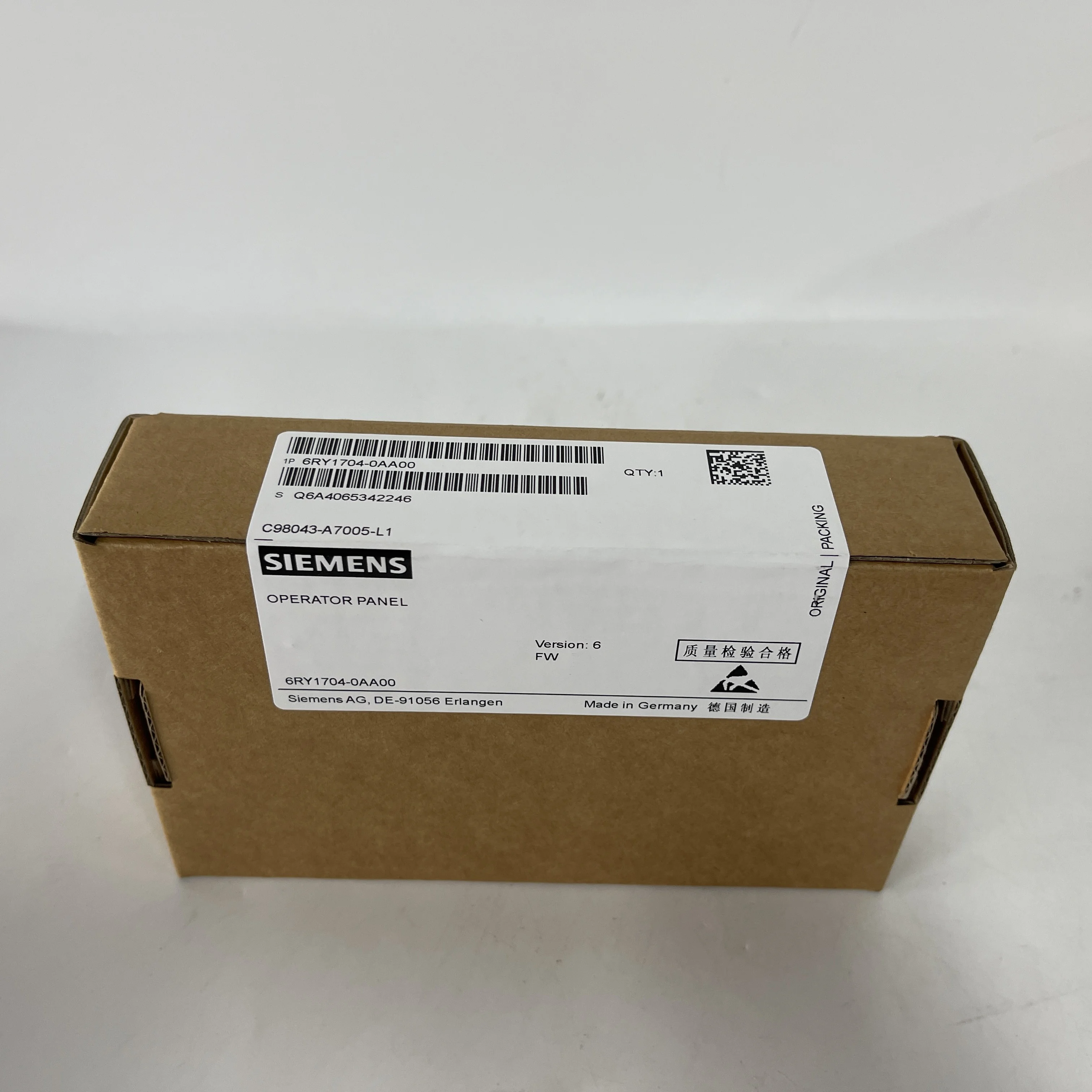 SIEMENS Operator Panel 6RY1704-0AA00 SIEMENS Operator Panel 6RY1704-0AA00