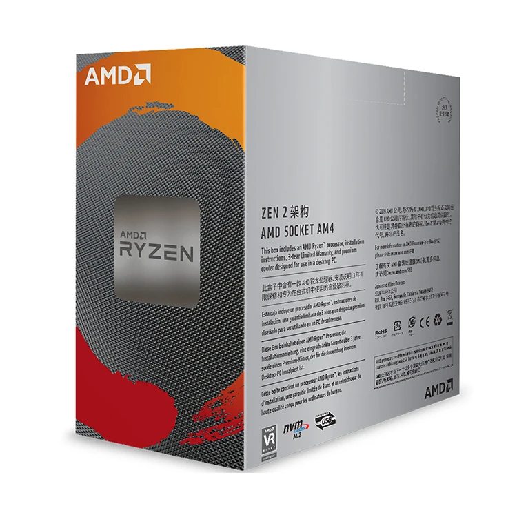 USED AMD R5 3600 6-Core Processor with Wraith Stealth Cooler