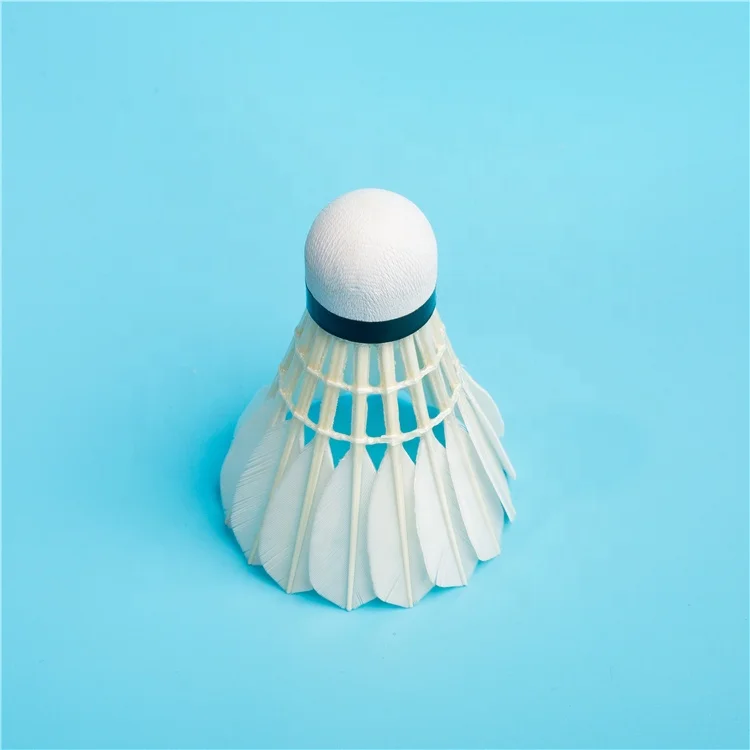 Превосходный завод, оптовая продажа, воланы для бадминтона, свежие перьевые воланы для международного турнира