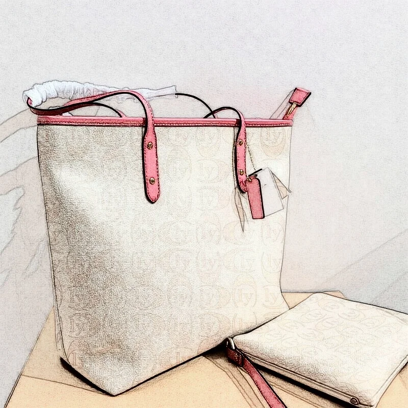 Casual Large Capacity Soft Shoulder PU Woven Tote Bag Magnetic Button Closure Hollow Mesh Cotton Lining Leisure Travel Women’s