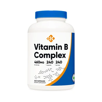 OEM/ODM Private Label Efficient Vitamin B Complex 415 mg  Contains Vitamin C  Vitamin B complex Capsules
