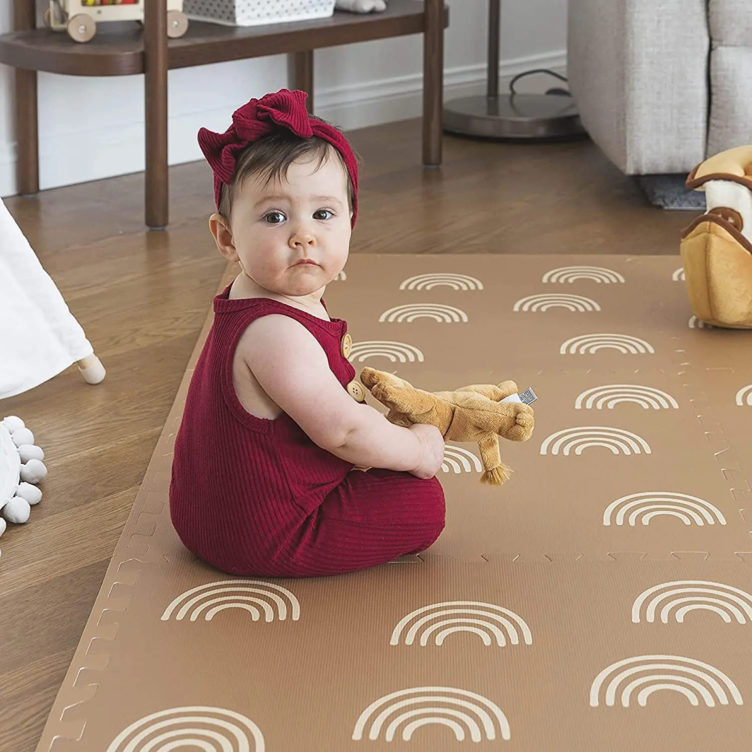Extra Large,Nontoxic Foam Play Mat With Soft Interlocking Floor Tiles