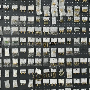 MW Wholesale Mini Cute Mixed Styles Designer Stainless Steel Earrings for Women Paint Stainless Steel Multi Shapes Earrings