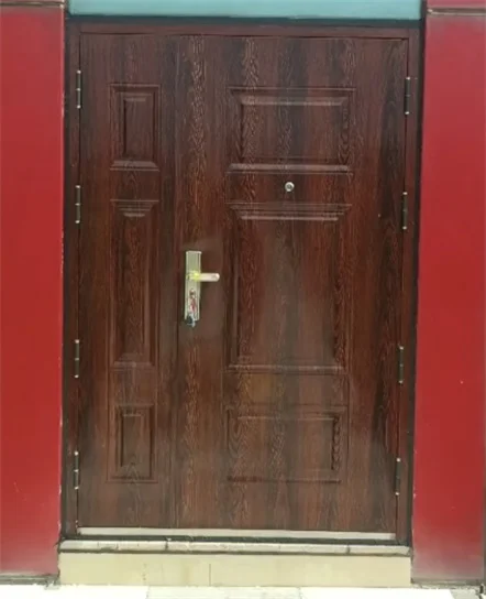 African Design Entry Cheap Price Luxury Automatic Style Hot Sale Exterior Security Steel Door