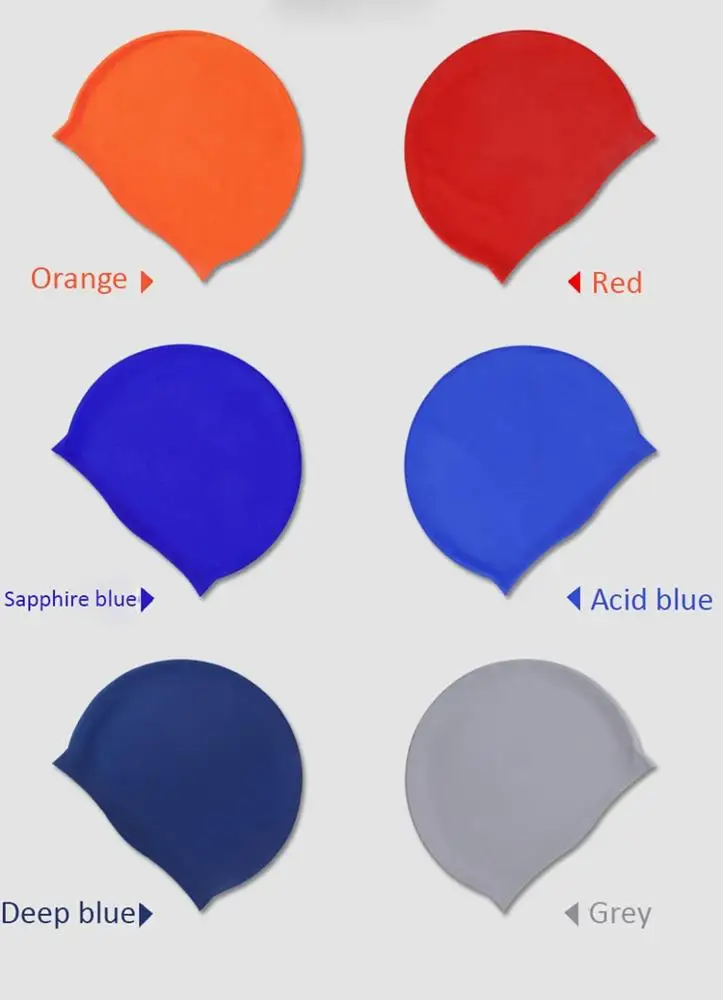 OKSILICONE высококачественный Удобный спортивный водонепроницаемый плавающий коврик для купания силиконовая плавательная шапка для длинных коротких волос