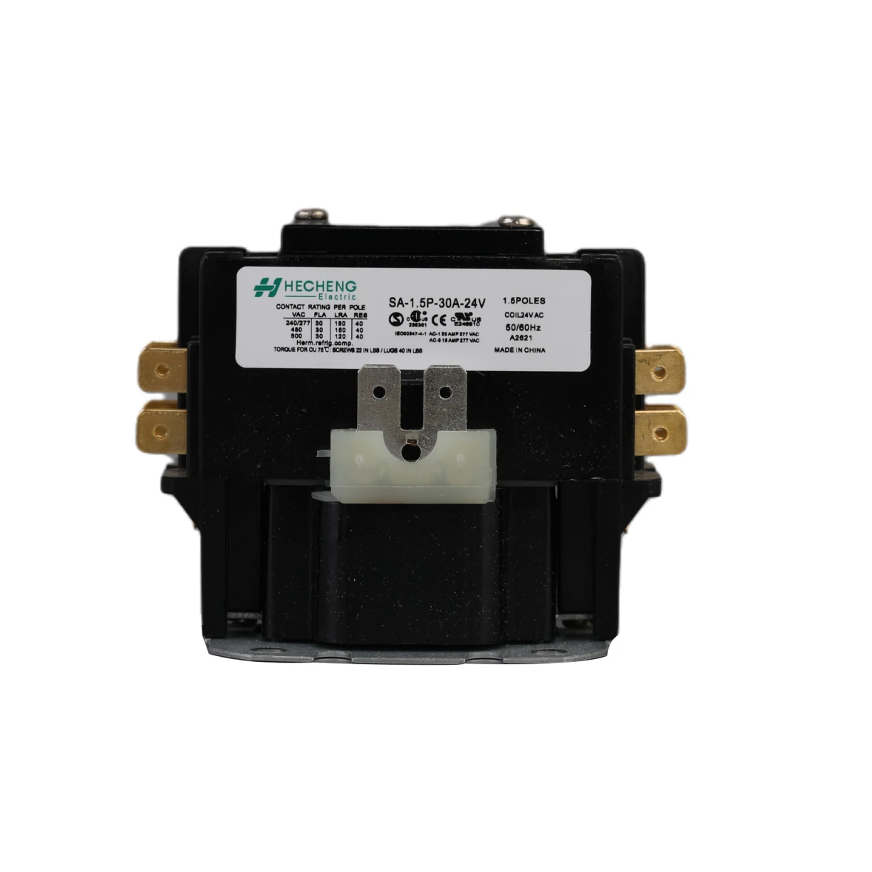 1P 1.5P 2P 3P 4P HVAC Magnetic AC Contactor 20A 25A 30A 40A 60A 90A 24V Air Conditioning Contactor