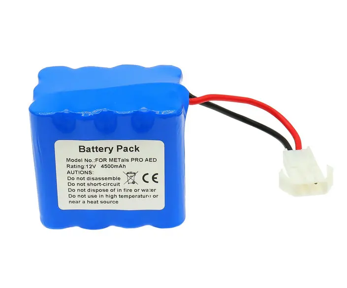 12V 4500mah High Quality Customs Lithium Ion Replacement Medical Li-ion PRO AED LIFE-POINT Battery