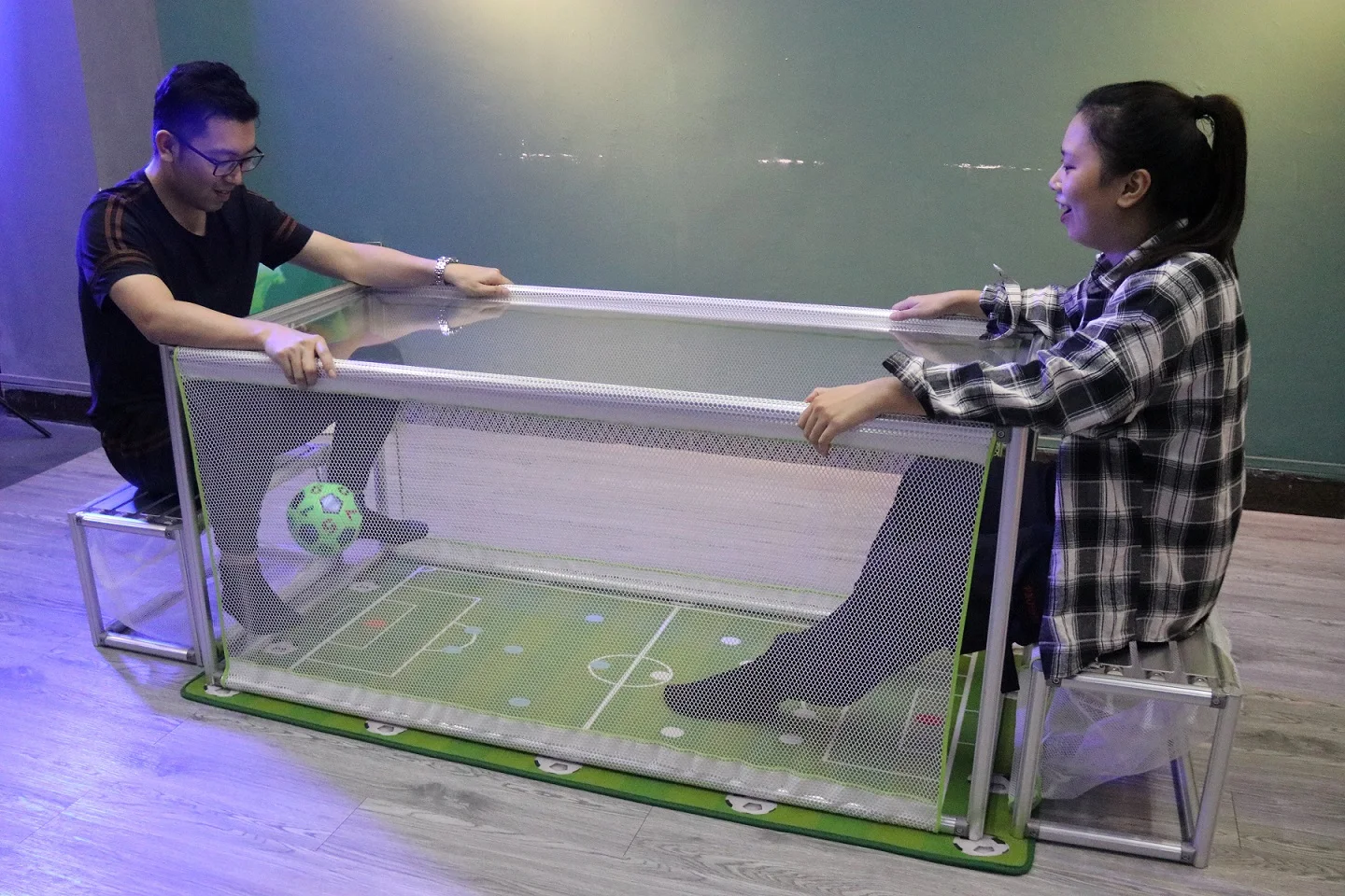 Subsoccer makes everyone a With Subsoccer age is no issue anyone can play two people pay football