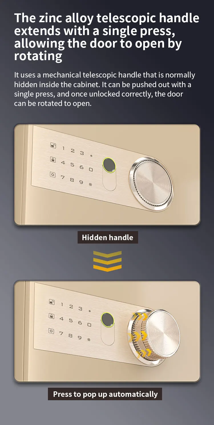 CEQSAFE High-End Anti-Theft Office Safe Small All-Steel Invisible Smart TUYA APP WIFI Safe Box manufacture