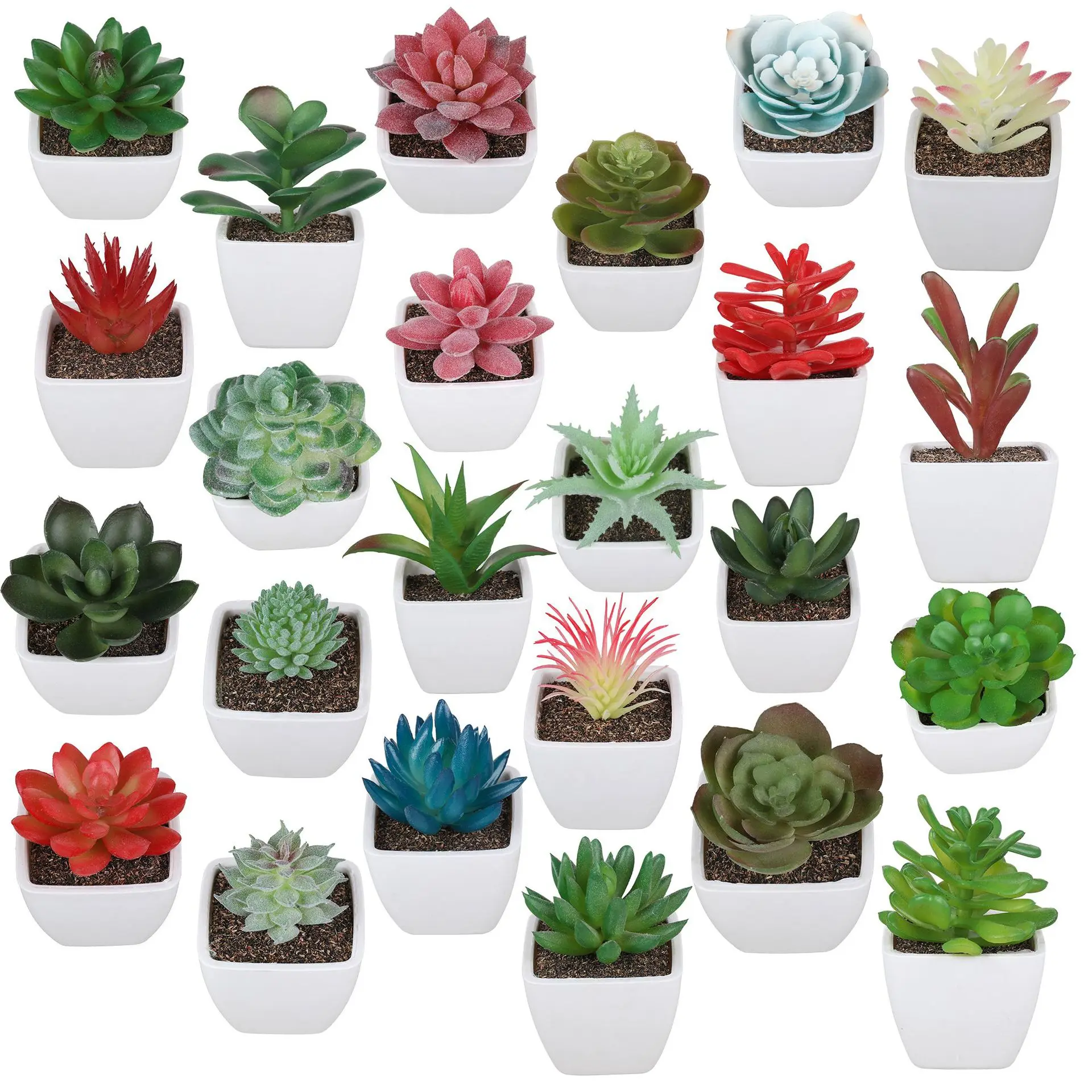 Xh03 Mini Artificial Plant Office Decorative Plants Potted Succulent