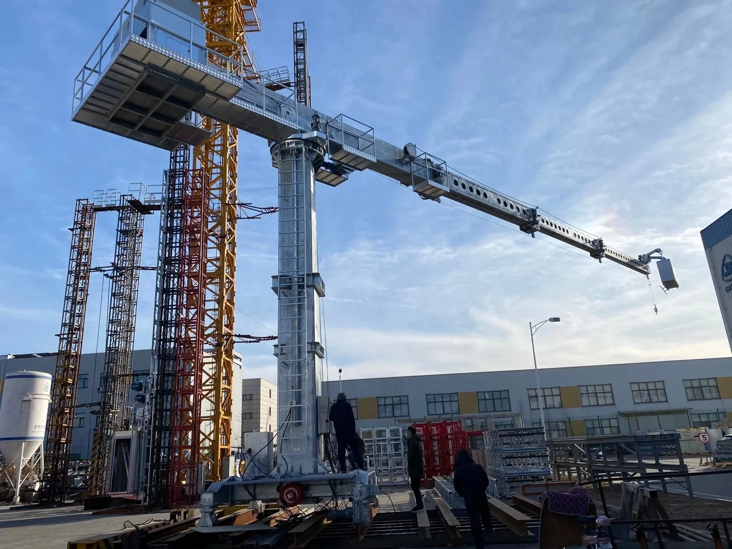 Bmu Building Maintenance Unit With Telescopic Jib Window Or Glass