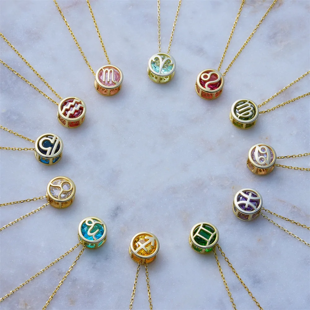 Manna Double 12 Signs Constellation Gold-Plated Necklaces