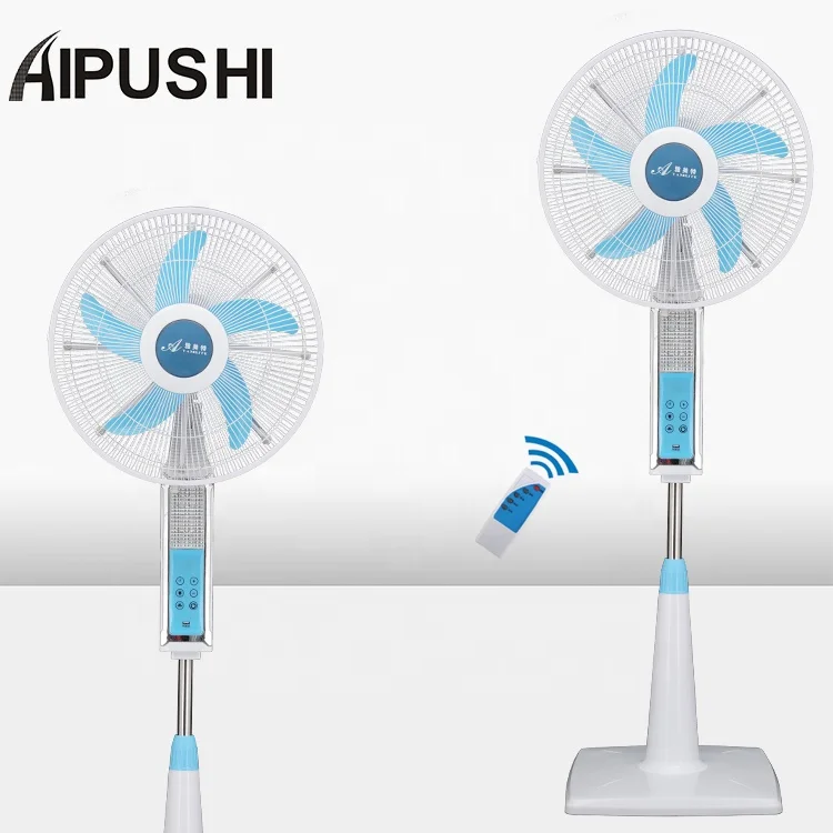 Solar  DC 12 Volt  Electric Battery  Fan AC DC Adapter Rechargeable Stand Fan With USB Port  Have LED Light Inside Battery Panel