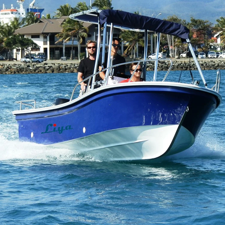 Liya 19 Feet Deep V Hull Fiberglass Fishing Panga Boats for Sale