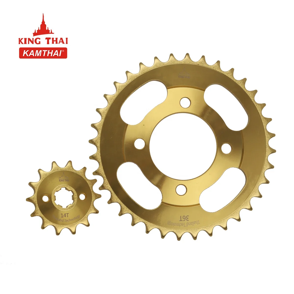 KAMTHAI Chain and Sprocket Motorcycle Parts FUTURE 428 Chain Sprocket 70cc Motorcycle Chain 36T Sprockets for Honda Wave 110