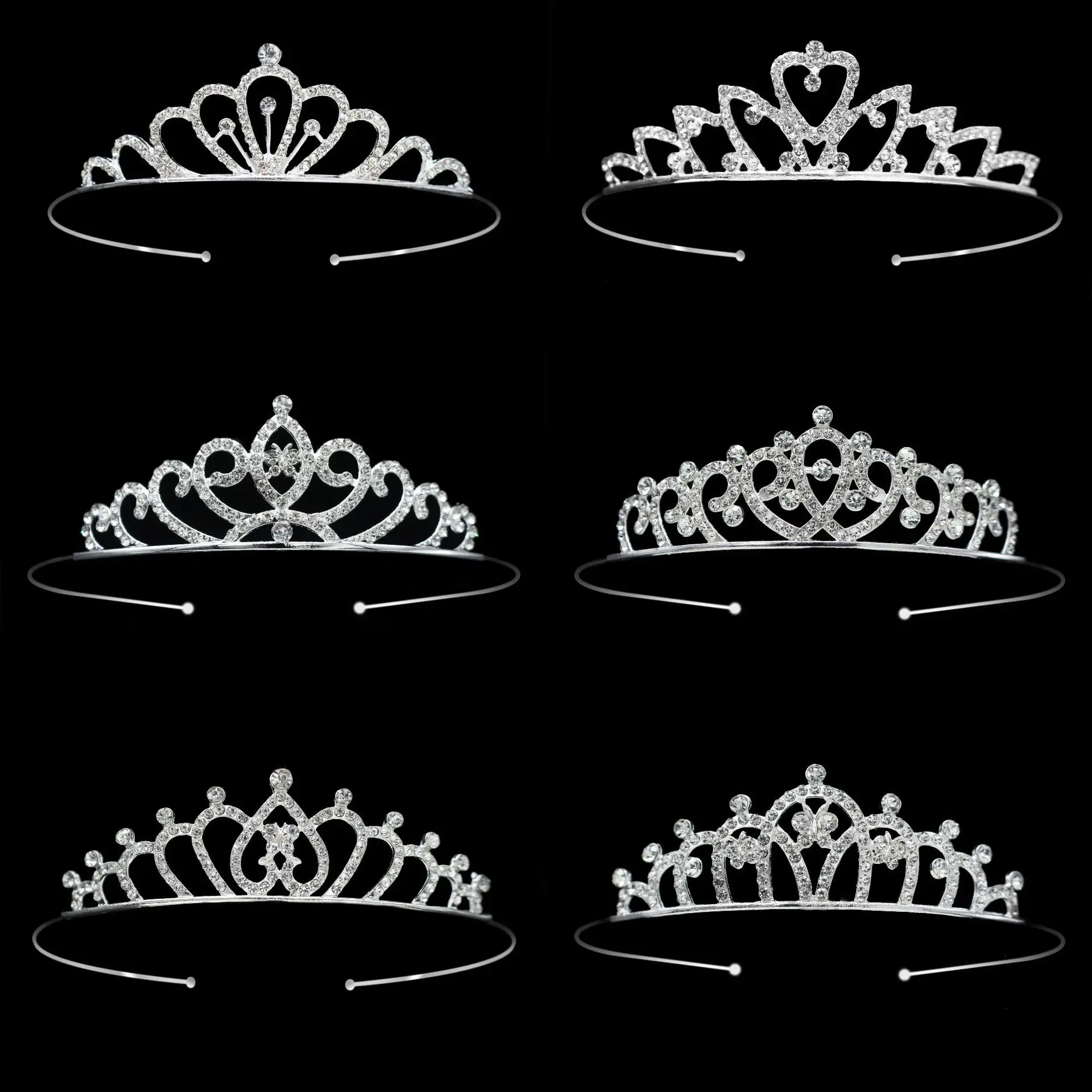 Оптовая продажа аксессуары для вечеринки свадьбы невесты детей тиара обруч волос принцесса Детские короны и тиары девочек