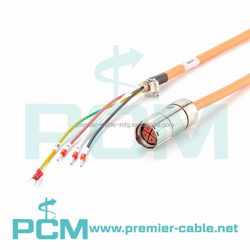 Servo Motor Power Cable M23 4 Pin Servo Motor PLC Signal Cable 6FX3002-5CL12-1AD0 Compatible supplier